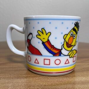 The CUTEST Little Vintage Sesame Street Bert & Ernie Muppets Porcelain Cup White